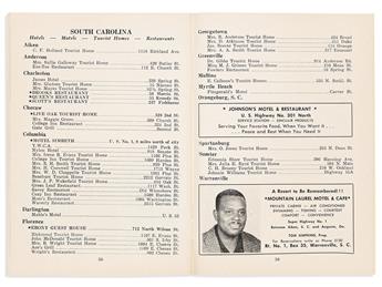 (BUSINESS--DIRECTORIES.) Victor H. Green, editor. The Negro Travelers' Green Book.